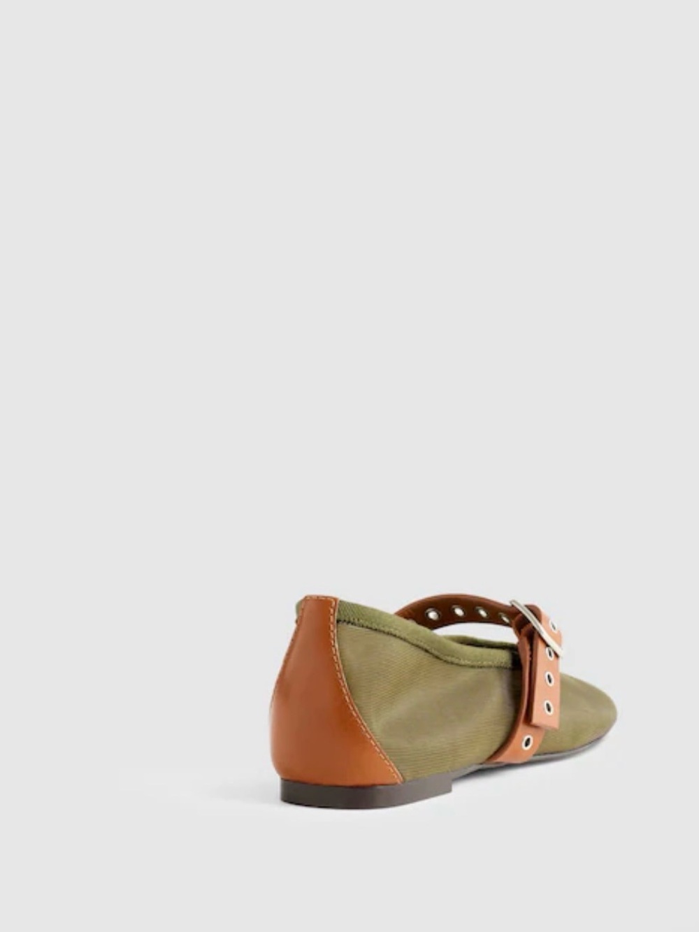 Madewell Mary Jane Flat 8.5 with Tan Strap - Picture 3 of 4